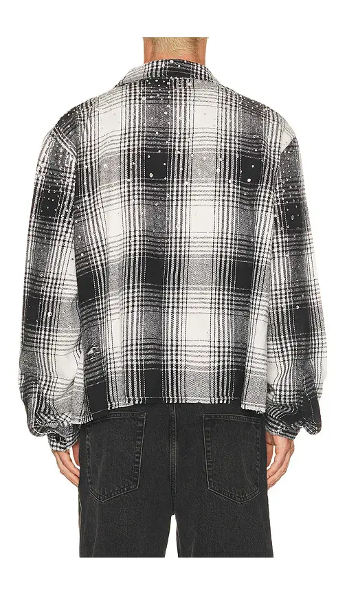 Ryoko Rain Button Up Rhinestone Flannel | Thumbnail 2 Ryoko Rain Button Up Rhinestone Flannel | Thumbnail 2