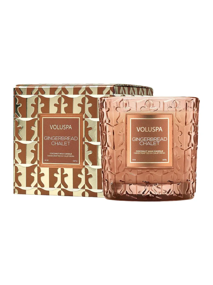 Voluspa Gingerbread Chalet 12oz Classic Candle