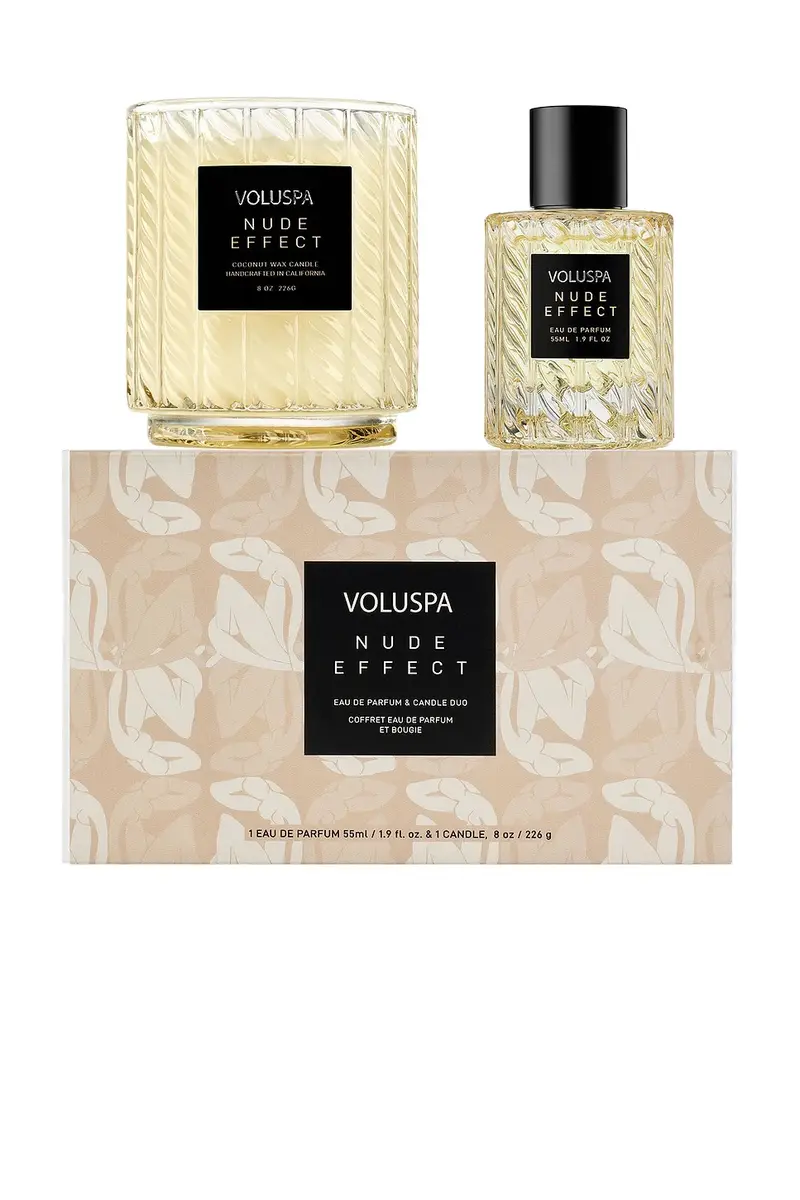 Voluspa Nude Effect Candle & 55ml Eau De Parfum Duo