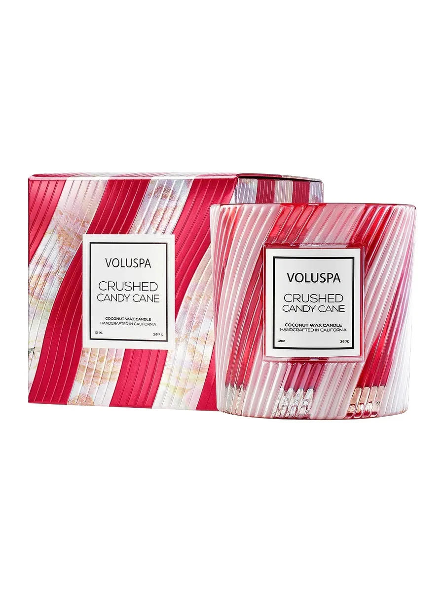 Voluspa Crushed Candy Cane 12oz Classic Candle