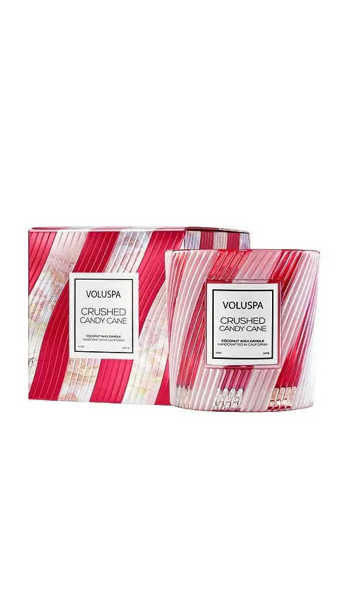 Voluspa Crushed Candy Cane 12oz Classic Candle
