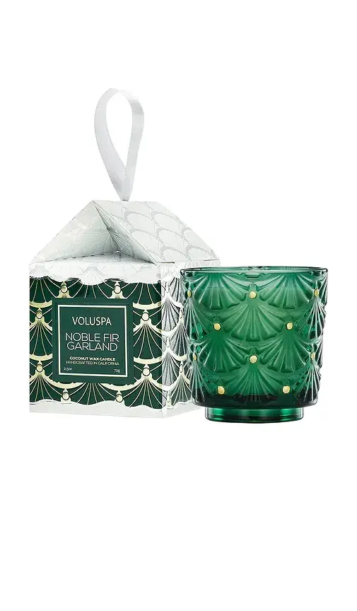 Noble Fir Garland 2.5oz Boxed Pedestal Ornament Noble Fir Garland 2.5oz Boxed Pedestal Ornament