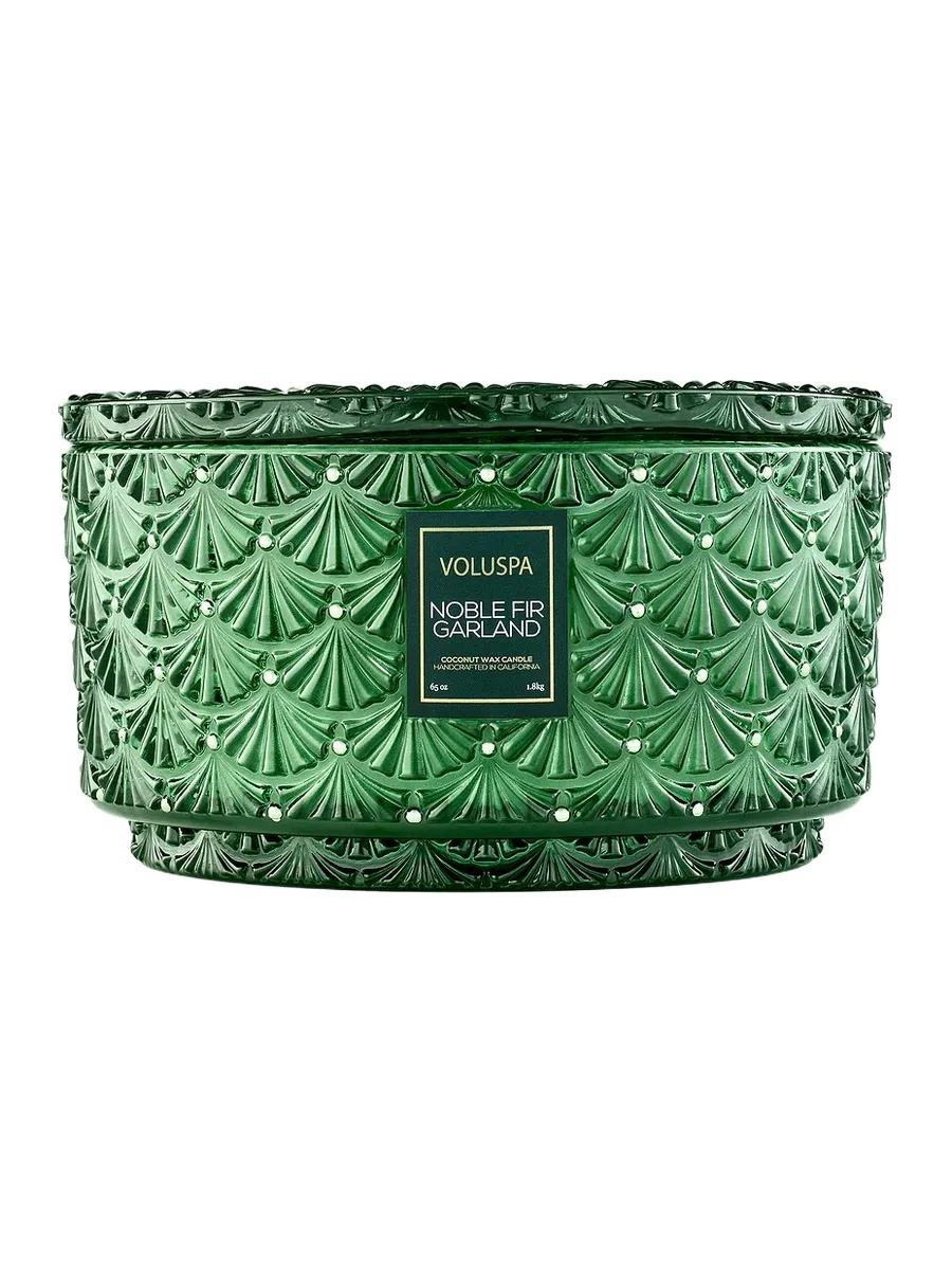 Voluspa Noble Fir Garland Centerpiece Candle