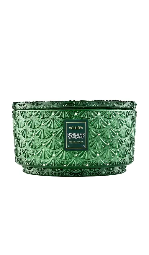 Voluspa Noble Fir Garland Centerpiece Candle