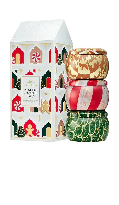 Voluspa Holiday Mini Tin Trio
