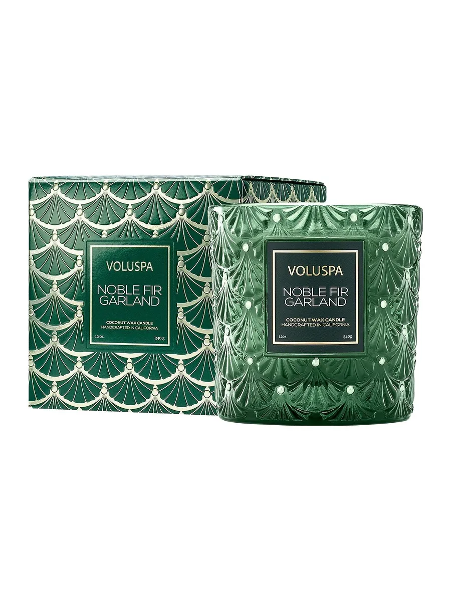 Voluspa Noble Fir Garland 12oz Classic Candle