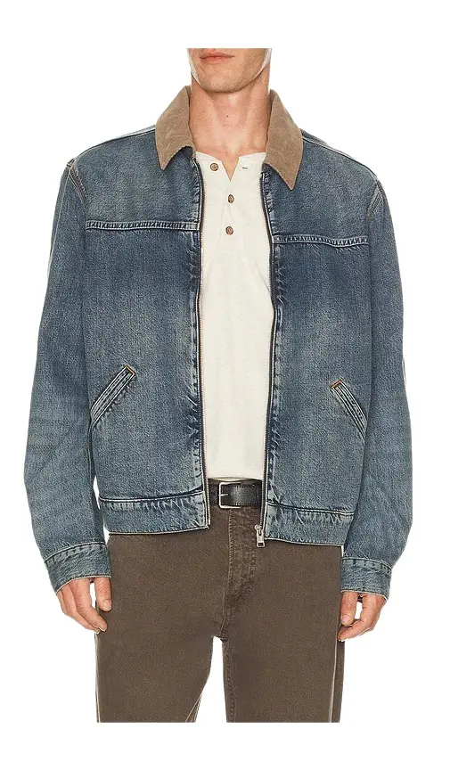 Denim Zip Trucker Denim Zip Trucker