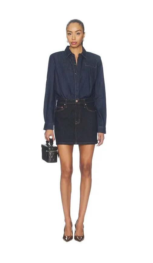 Pistola Pixie Mix Media Mini Dress