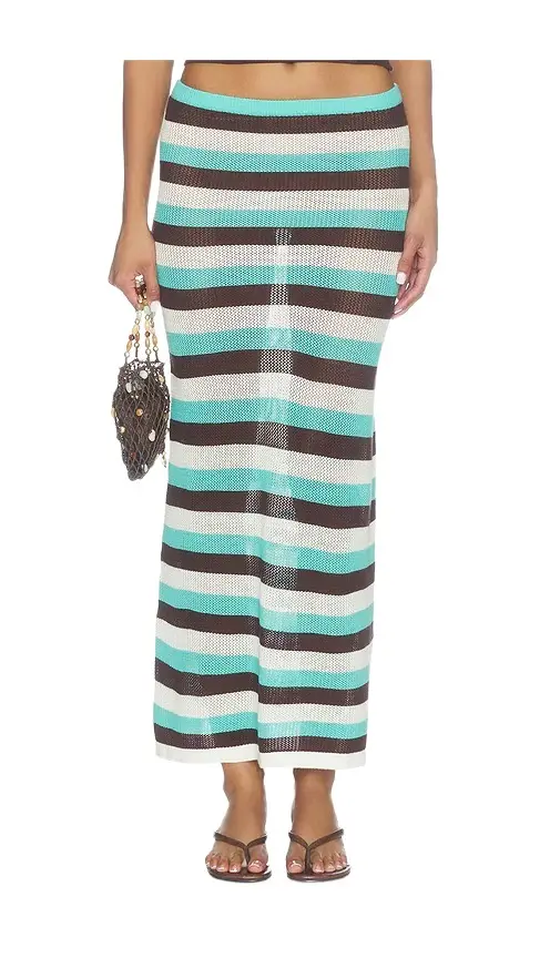 SEVEN WONDERS Hazel Low Waisted Knit Midi Skirt