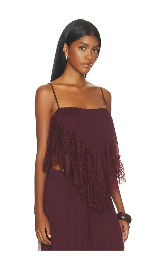 ROCOCO SAND Lace Frill Top | Thumbnail 2 ROCOCO SAND Lace Frill Top | Thumbnail 2