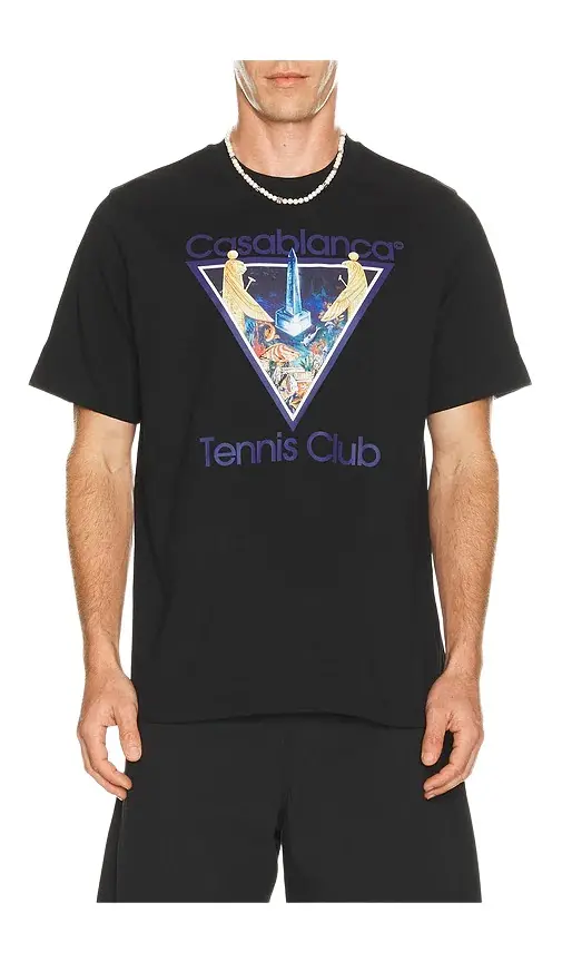 Monde Perdu Tennis Club Icon Printed Classic T-shirt Monde Perdu Tennis Club Icon Printed Classic T-shirt
