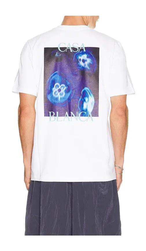 Casablanca Meduse Sportif Printed Classic Tee Shirt