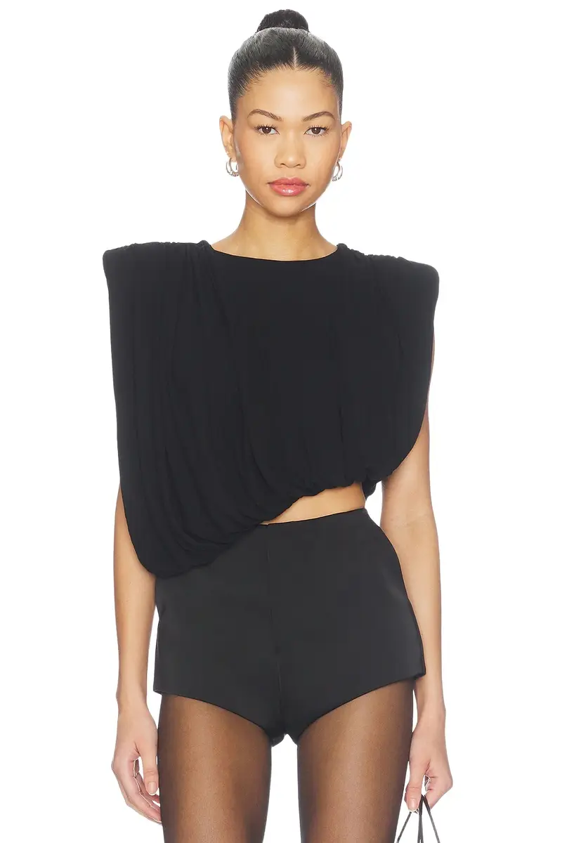 Liria Jersey Draped Top Liria Jersey Draped Top