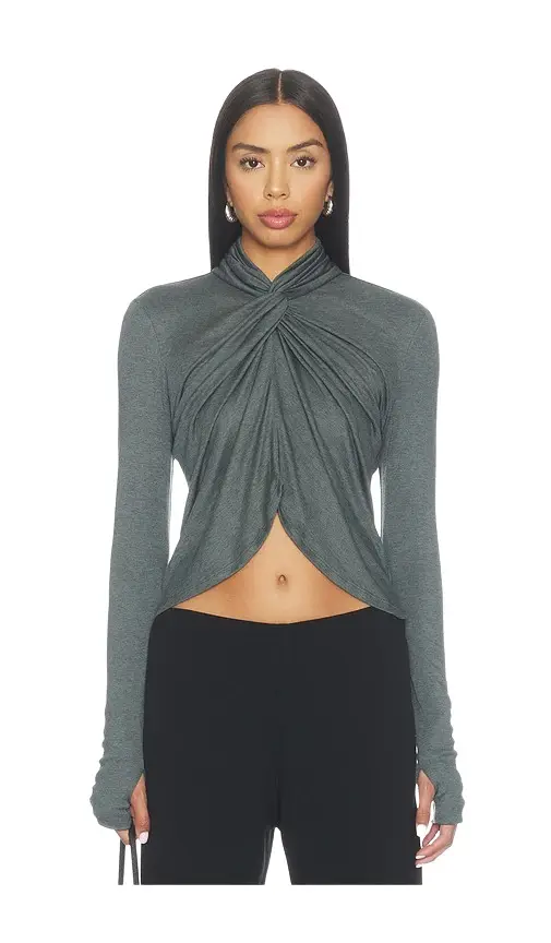 Misha Tencil Longsleeve Twist Top