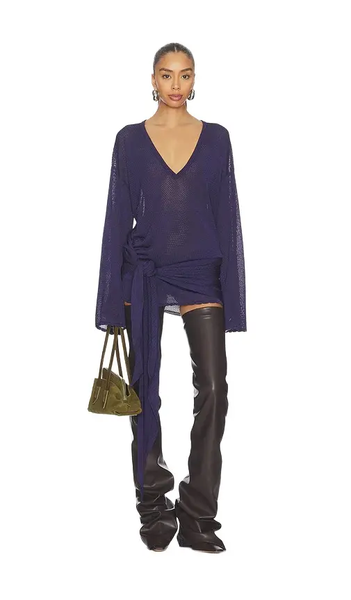 The Attico Wrap Dress