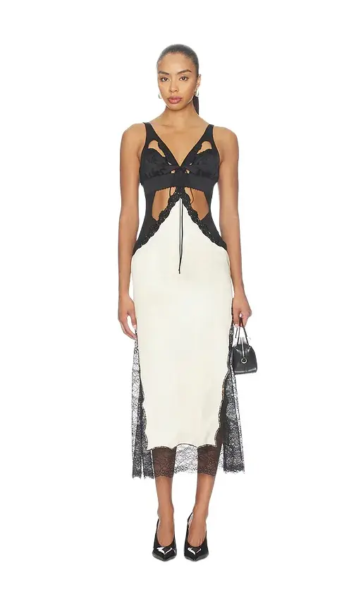 Cut Out Lace Midi Dress Cut Out Lace Midi Dress
