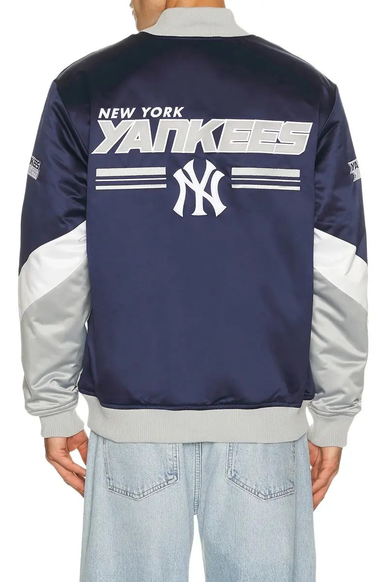 Mitchell & Ness MLB New York Yankees Triple Check Heavyweight Satin Jacket