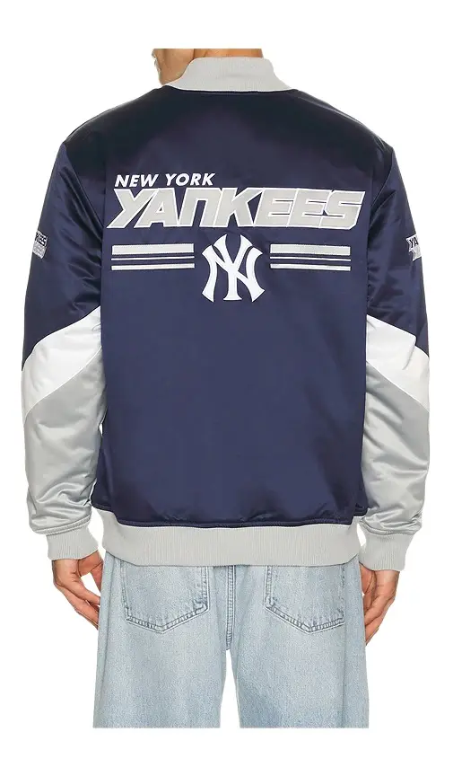 Mitchell & Ness MLB New York Yankees Triple Check Heavyweight Satin Jacket