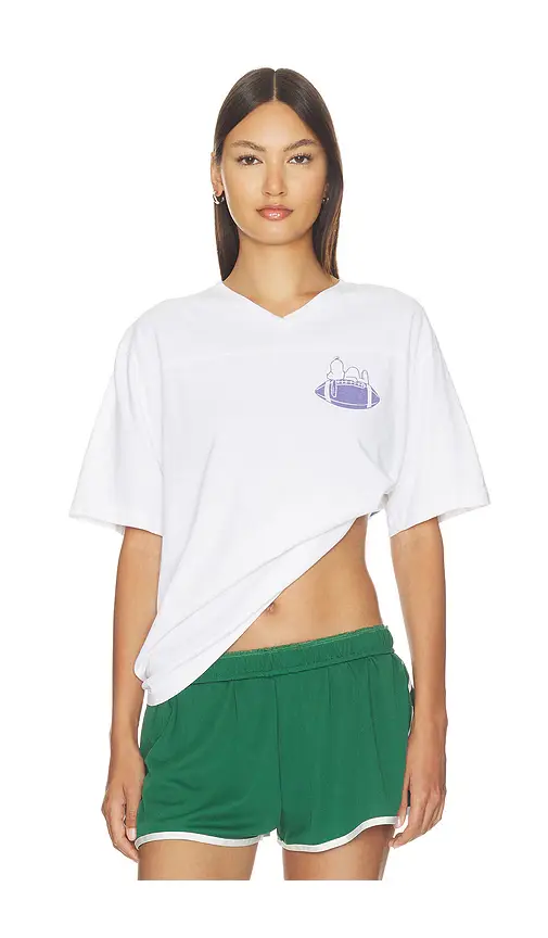 Junk Food Snoopy Go Go Team V-neck Yoke Tee | Thumbnail 2 Junk Food Snoopy Go Go Team V-neck Yoke Tee | Thumbnail 2