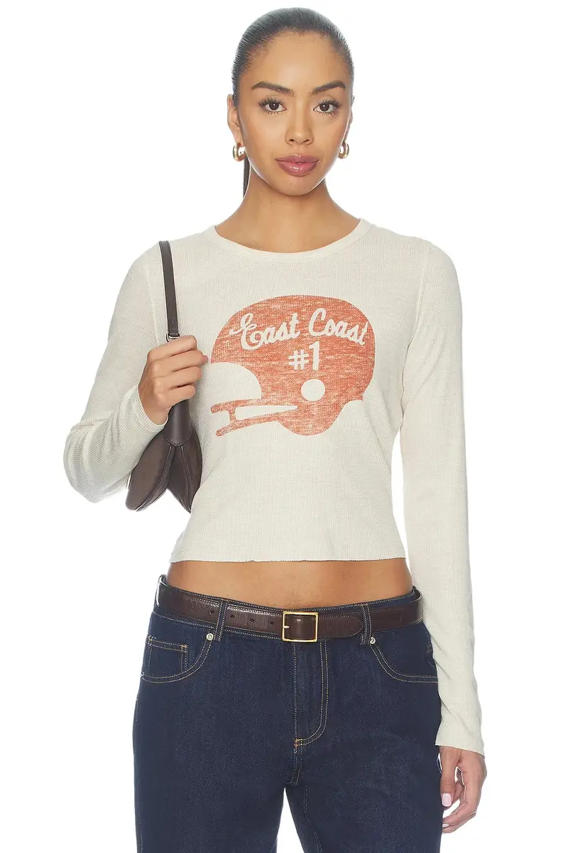 Junk Food East Coast #1 Crop Thermal Top