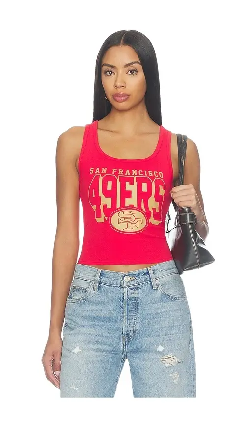 Junk Food 49ers Cut Off Rib Tank