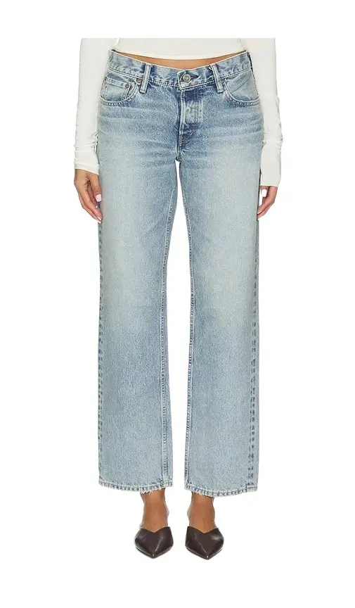 Moussy Vintage Albany Low Straight Leg Jeans