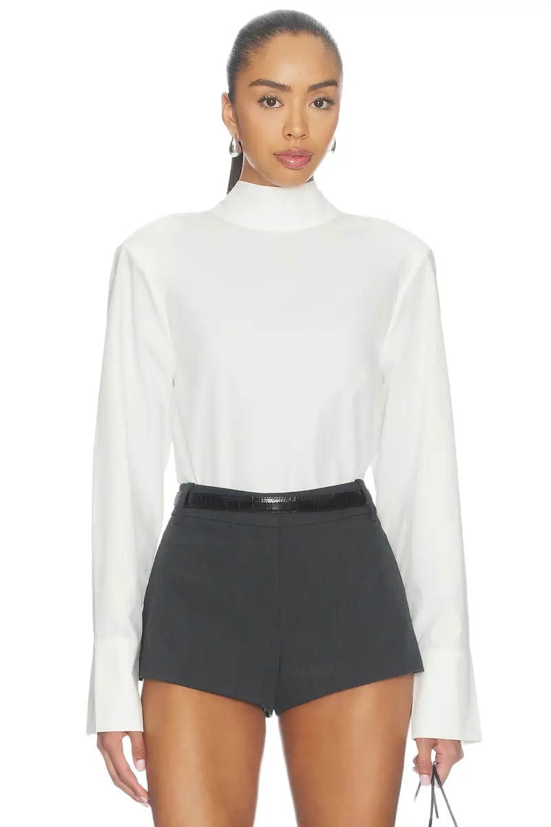 Courtney Zheng Tie Back Poplin Shirt