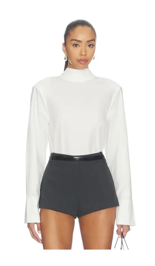 Courtney Zheng Tie Back Poplin Shirt