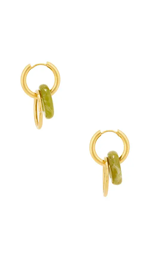 petit moments Jade Circle Hoop Earrings | Thumbnail 2 petit moments Jade Circle Hoop Earrings | Thumbnail 2