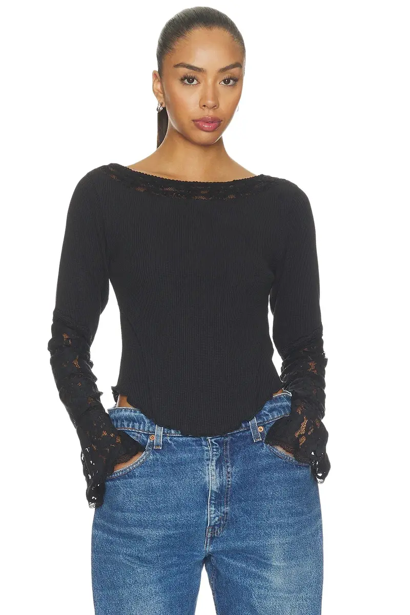 Amber Lace Cuff Top Amber Lace Cuff Top