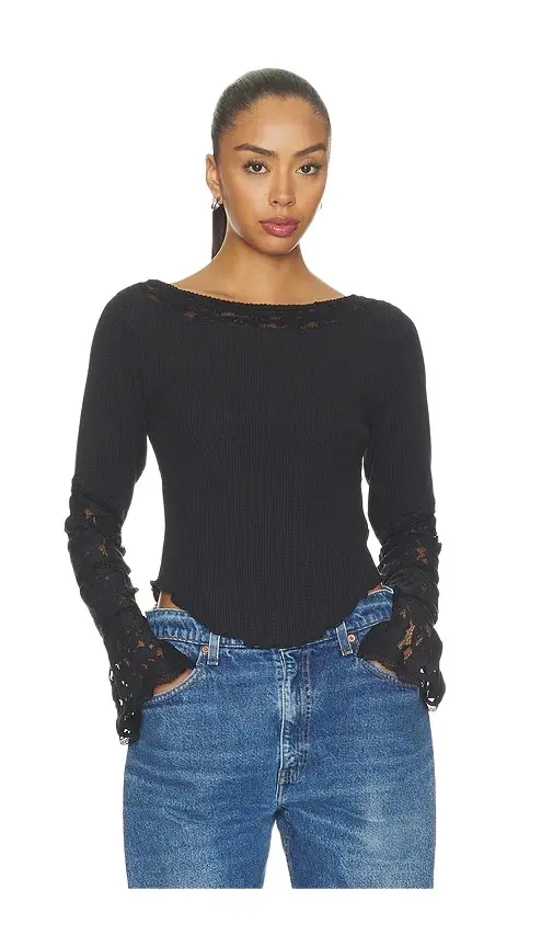 Amber Lace Cuff Top Amber Lace Cuff Top