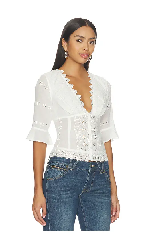 Free People Salone Eyelet Top | Thumbnail 2 Free People Salone Eyelet Top | Thumbnail 2