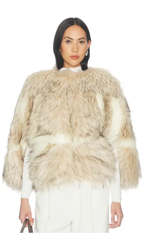 Aknvas Page Faux Fur Cape | Thumbnail 2 Aknvas Page Faux Fur Cape | Thumbnail 2