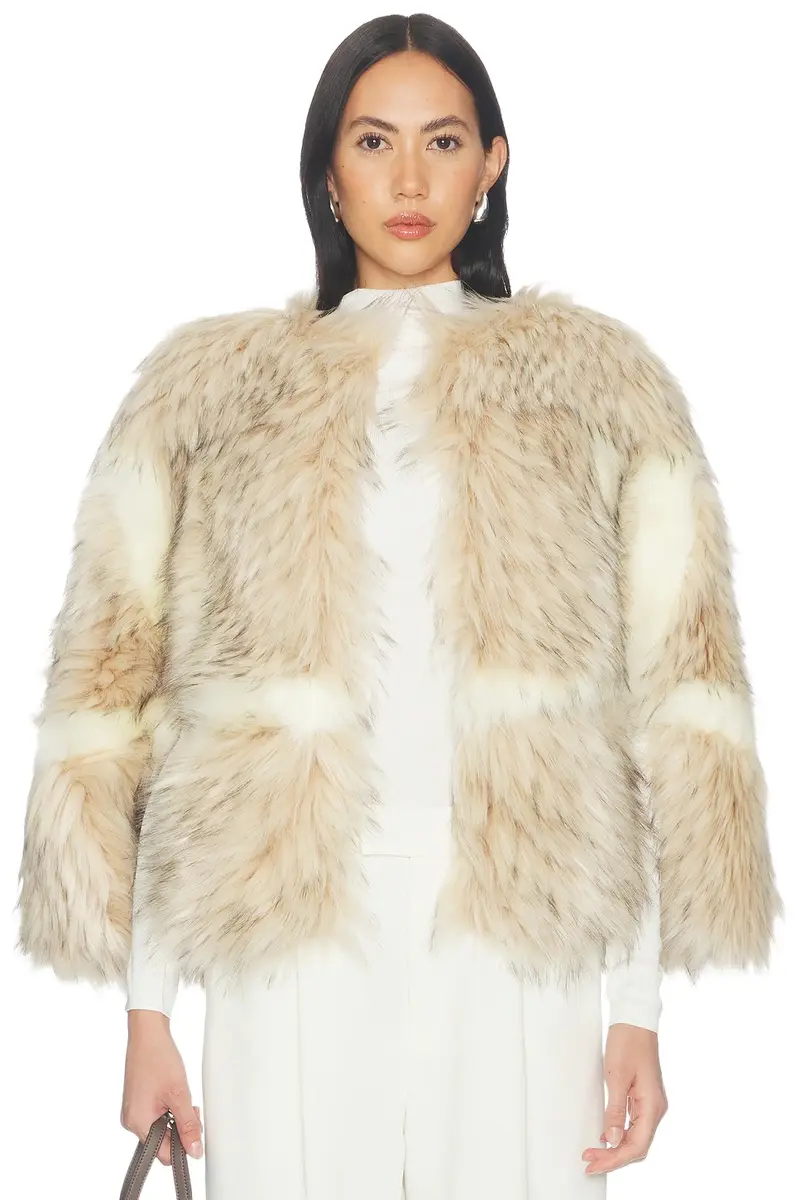Page Faux Fur Cape Page Faux Fur Cape
