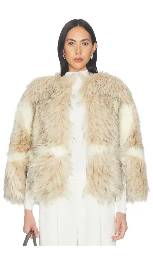 Page Faux Fur Cape Page Faux Fur Cape