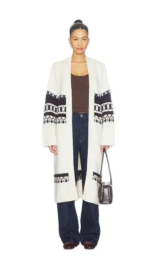 Sablyn Cedar Fairisle Duster