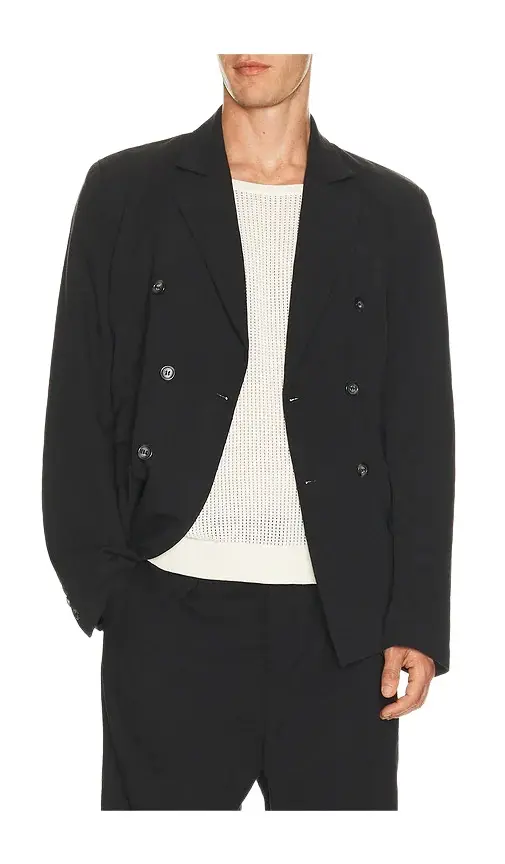 Palmes Double Breasted Wool Blazer