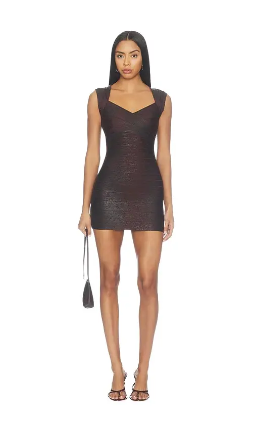 Hervé Léger The Metallic Jamie Dress