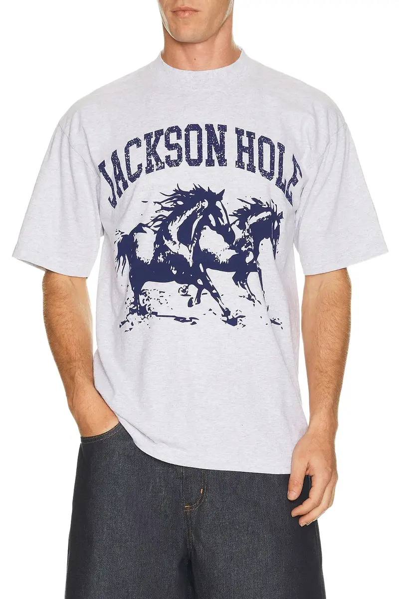 Diamond Cross Ranch Blue Horses Tee
