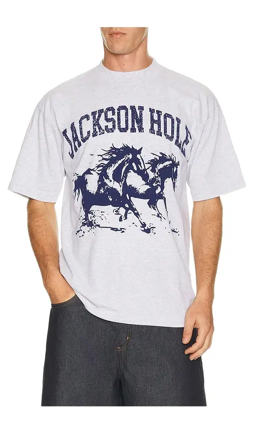 Diamond Cross Ranch Blue Horses Tee