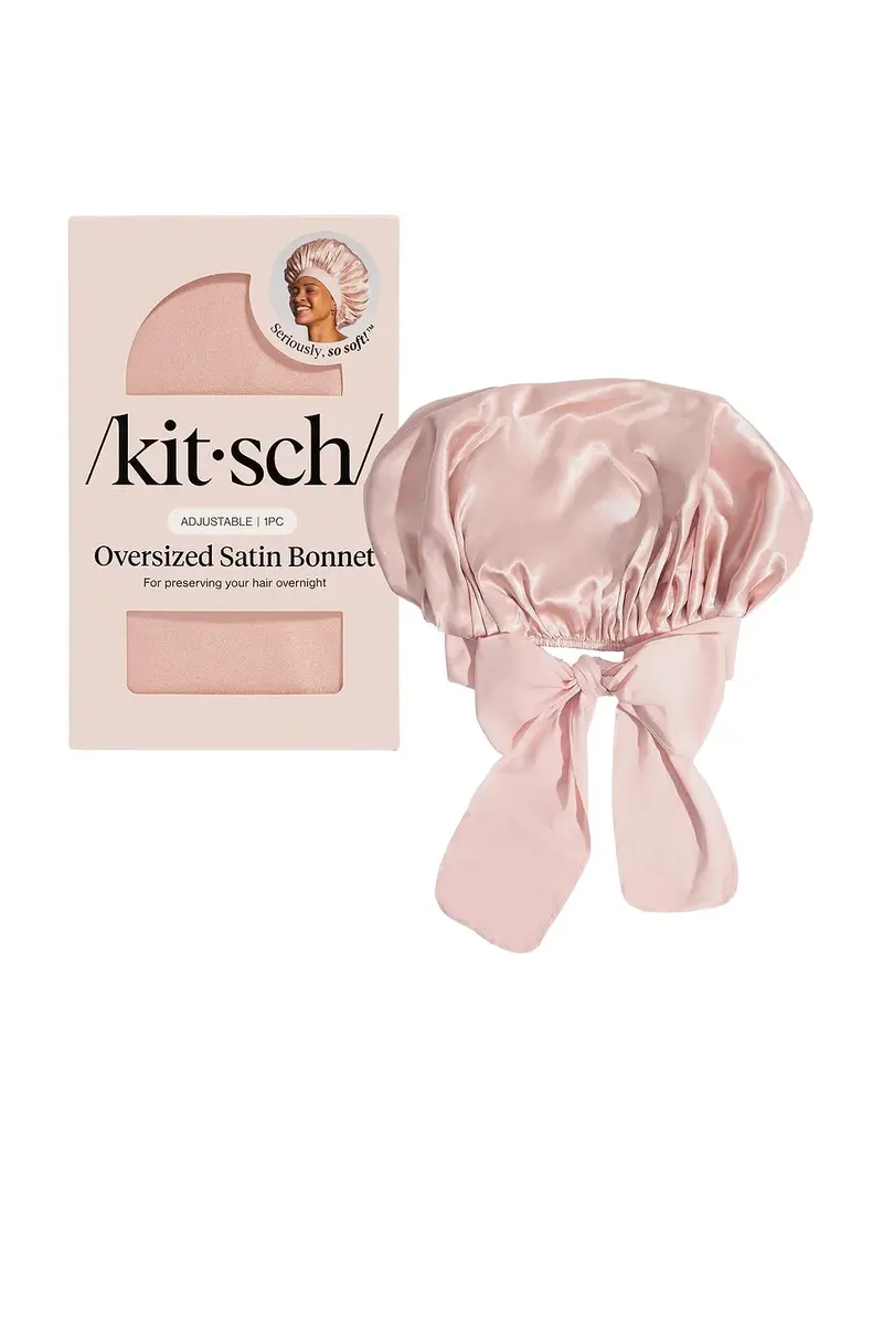 Kitsch Adjustable Oversized Satin Bonnet