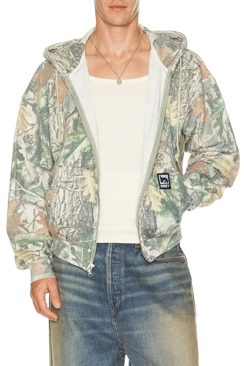 Obey Post Zip Hoodie