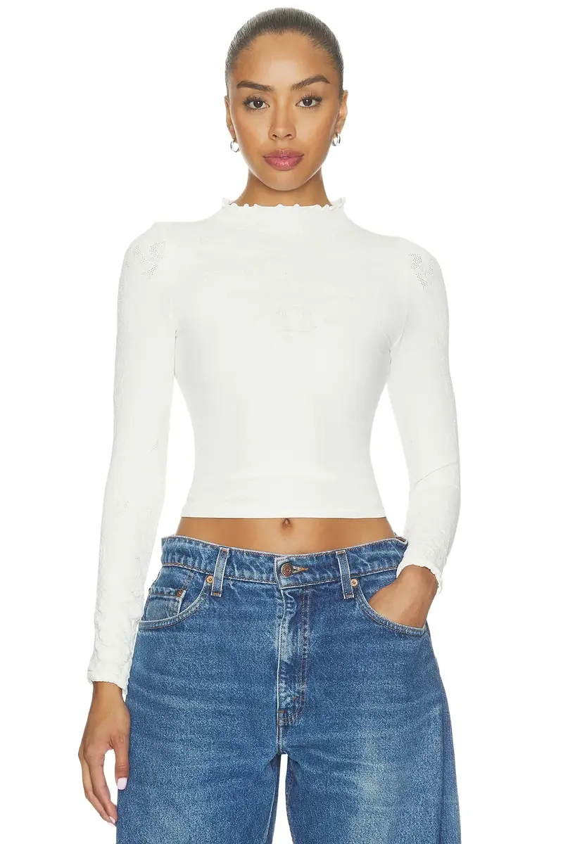 Mixed Feelings Mock Neck Tee