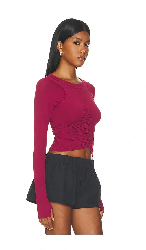 Free People x FP Movement Tempo Ruched Longsleeve Top | Thumbnail 2 Free People x FP Movement Tempo Ruched Longsleeve Top | Thumbnail 2