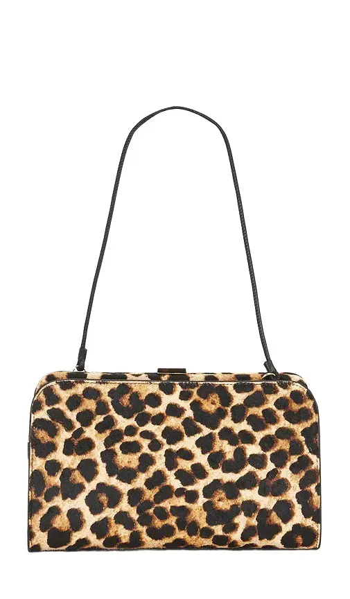 Loeffler Randall Brushed Leopard Hair Calf Clutch