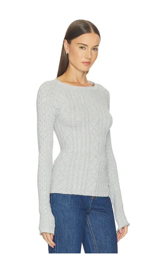 Free People So Soft Seamless Modal Cable Long Sleeve Top | Thumbnail 2 Free People So Soft Seamless Modal Cable Long Sleeve Top | Thumbnail 2
