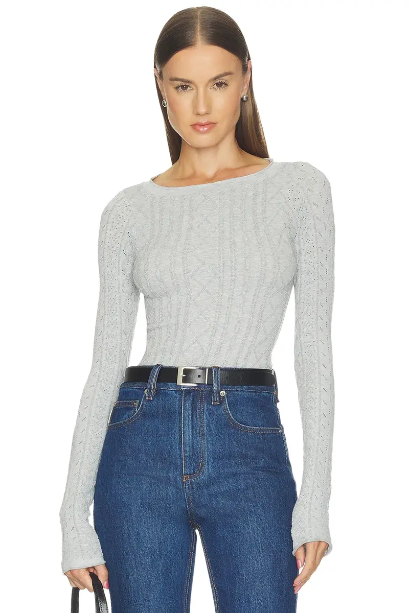 So Soft Seamless Modal Cable Long Sleeve Top So Soft Seamless Modal Cable Long Sleeve Top