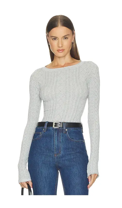 So Soft Seamless Modal Cable Long Sleeve Top So Soft Seamless Modal Cable Long Sleeve Top