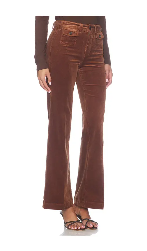 PAIGE Leenah With Mini Patch Pockets Trouser Leg Corduroy Pant | Thumbnail 2 PAIGE Leenah With Mini Patch Pockets Trouser Leg Corduroy Pant | Thumbnail 2