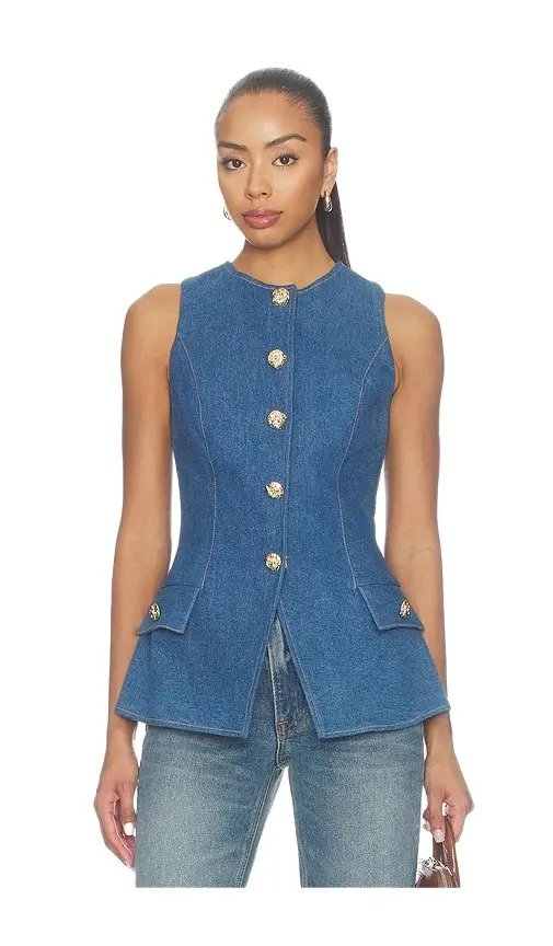 Vintage Wash Denim Waistcoat Vintage Wash Denim Waistcoat
